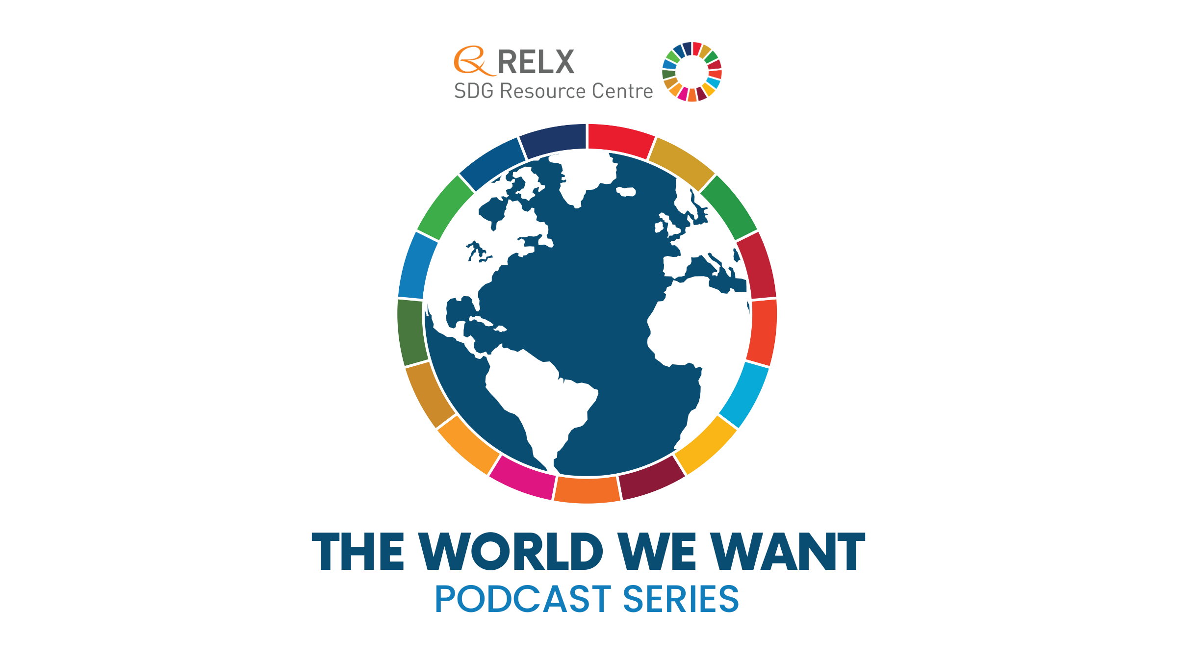 A logo featuring a globe surrounded by the SDG colour wheel