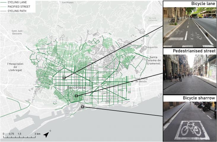 Fig. 1. Cycling infrastructure typologies within the study context. Source: Own elaboration. Fig. 1. Cycling infrastructure typologies within the study context. Source: Own elaboration.