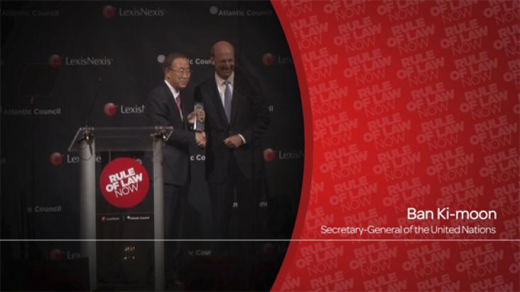 UN Secretary-General Ban Ki Moon and Mike Walsh, CEO of LexisNexis Legal & Professional UN Secretary-General Ban Ki Moon and Mike Walsh, CEO of LexisNexis Legal & Professional
