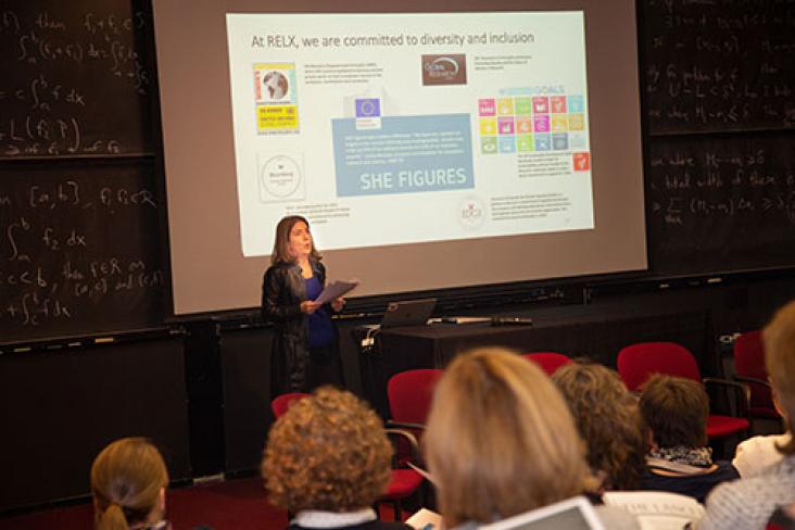 Kumsal Bayazit, CEO of Elsevier, presents at the Harvard Data Science Initiative on ‘Data-driven approaches to Diversity & Inclusion'