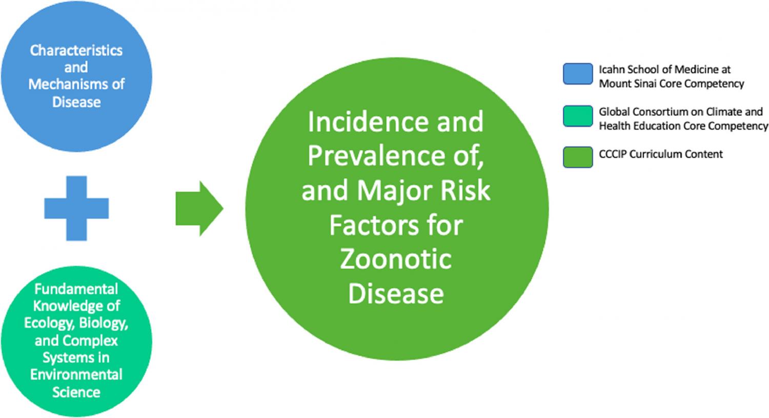 Creation of CCCIP content based on core competencies of the Icahn School of Medicine at Mount Sinai and the Global Consortium on Climate and Health Education