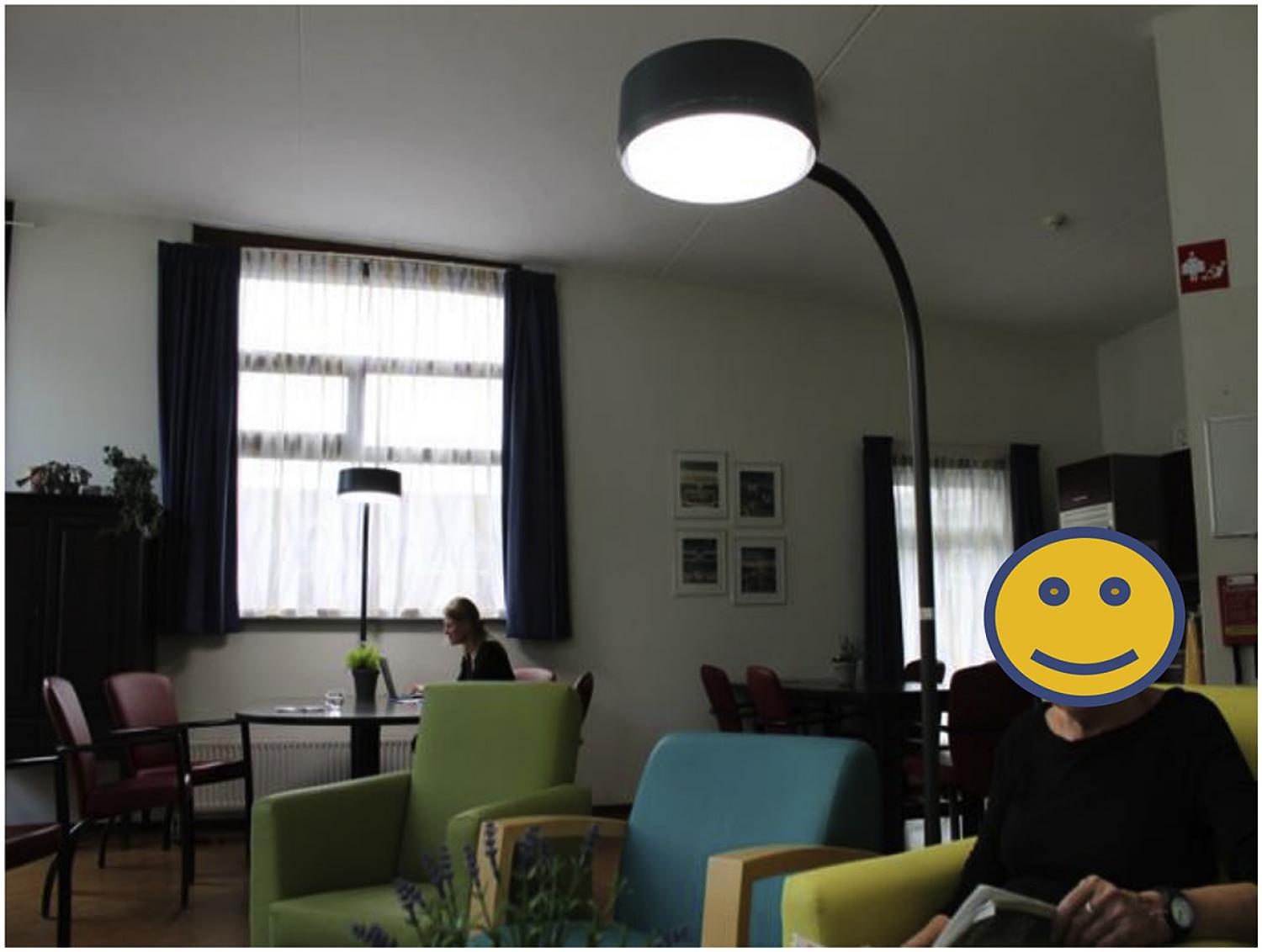 Patient exposed to biodynamic lighting.