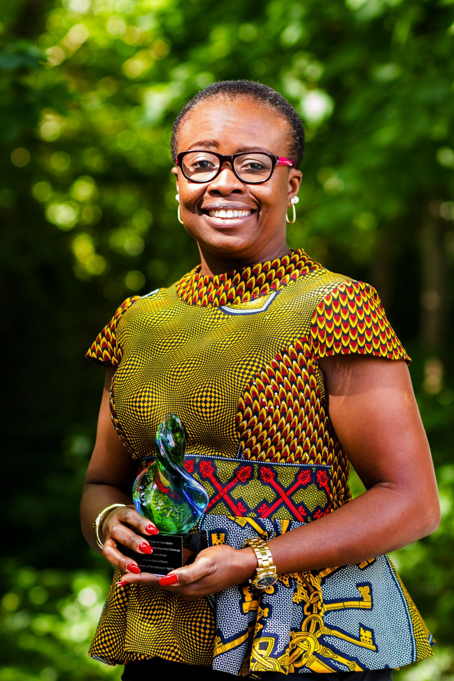 Chioma Blaise Chikere, 2017 second prize winner of the Green Sustainable Chemistry Challenge Chioma Blaise Chikere, 2017 second prize winner of the Green Sustainable Chemistry Challenge