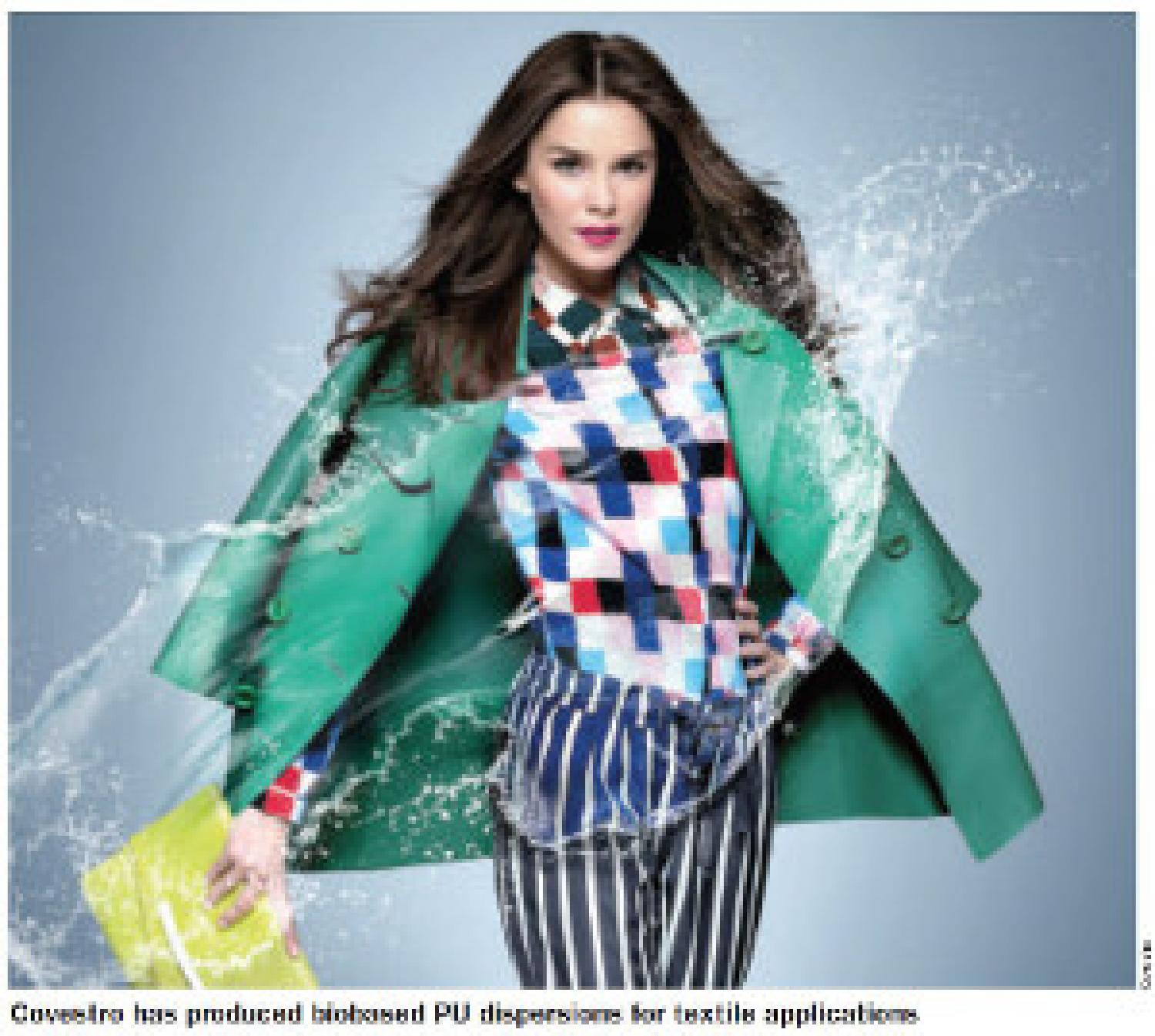 Covestro has produced bio-based PU dispersions for textile applications Covestro has produced bio-based PU dispersions for textile applications