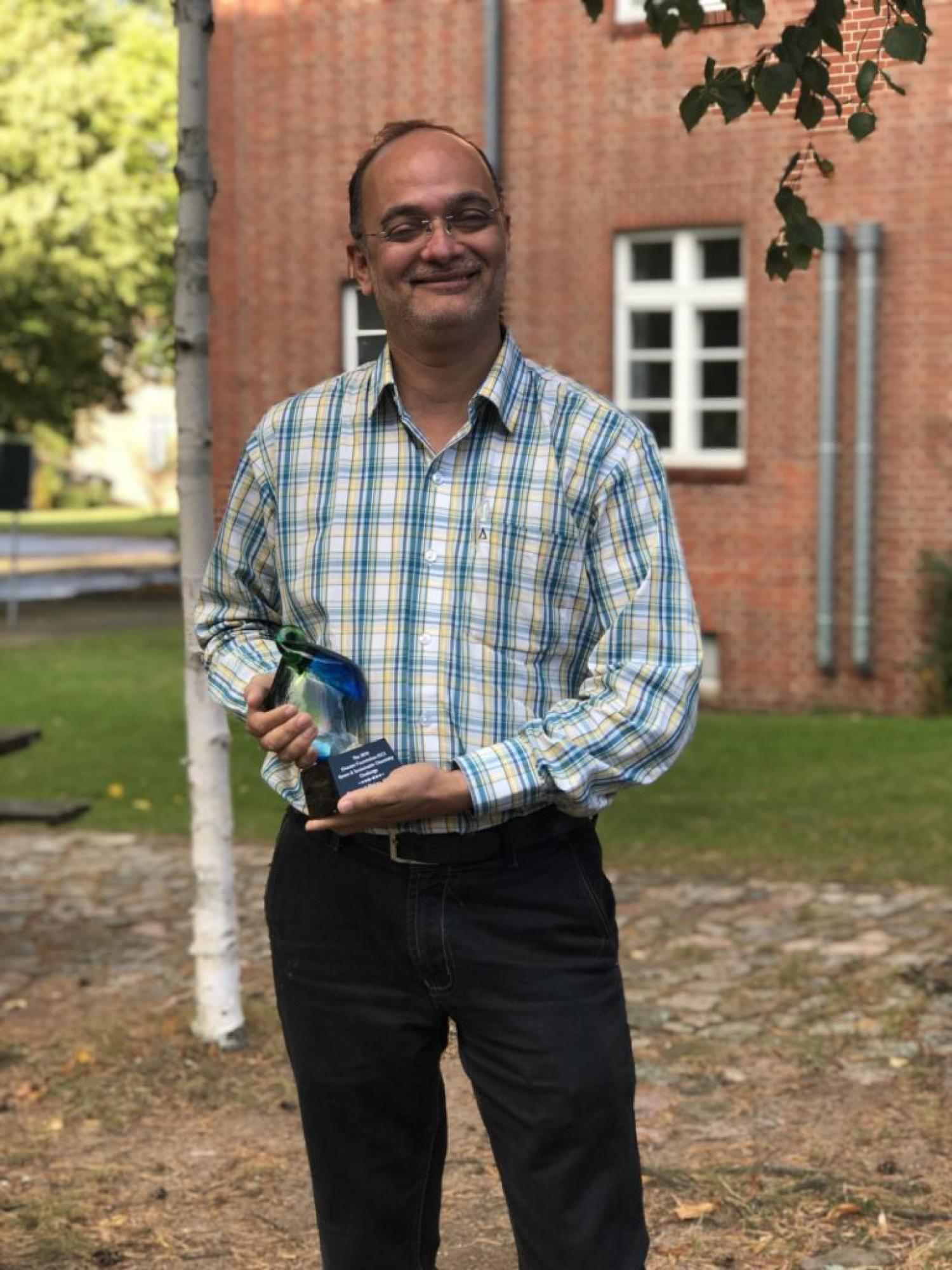 2019 Elsevier Foundation Green and Sustainable Chemistry Challenge second prize winner, Dr. Ankur Patwardhan 2019 Elsevier Foundation Green and Sustainable Chemistry Challenge second prize winner, Dr. Ankur Patwardhan