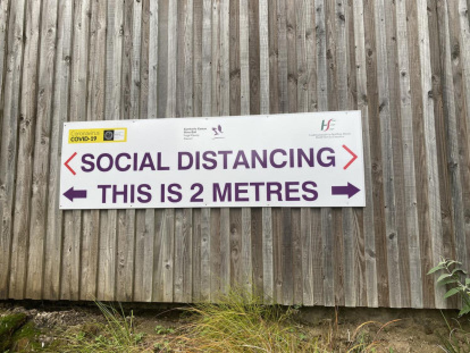 e all became familiar with the distance of 6 feet, or 2 m.